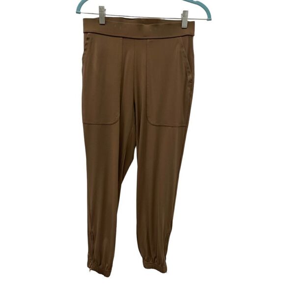Lisa Rinna Collection Banded Bottom Knit Crop Pants In Dark Taupe.Size XXS - Picture 6 of 15